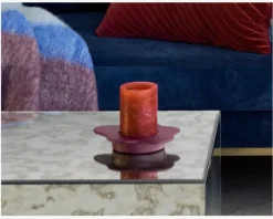 Online Daells Bolighus Lysestage Disree 17x14cm Lilla