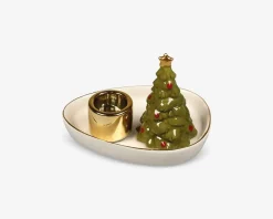 Discount Daells Bolighus Lysestage I Guld Juletræ Ø.10 cm
