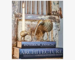 Clearance Daells Bolighus Lysestage Kiwi Guld 9x5 cm