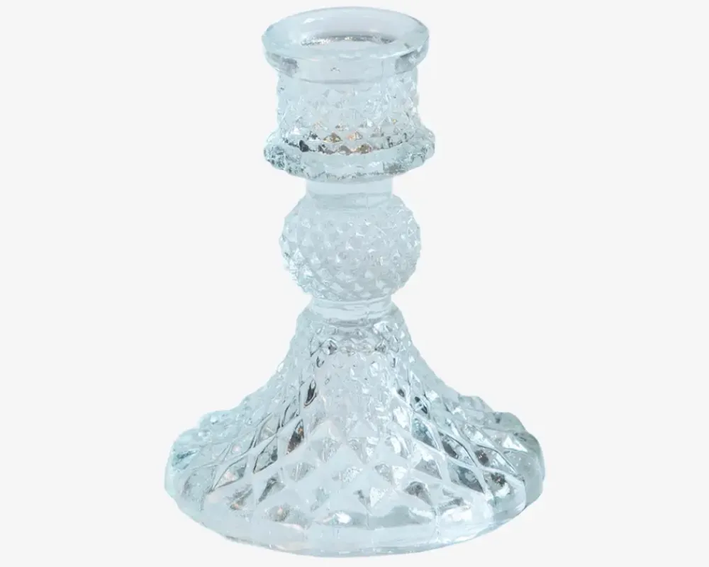 Outlet Daells Bolighus Lysestage Glas H.11 cm Klar