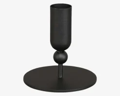 Outlet Daells Bolighus Lysestage Mat Sort H.9 cm