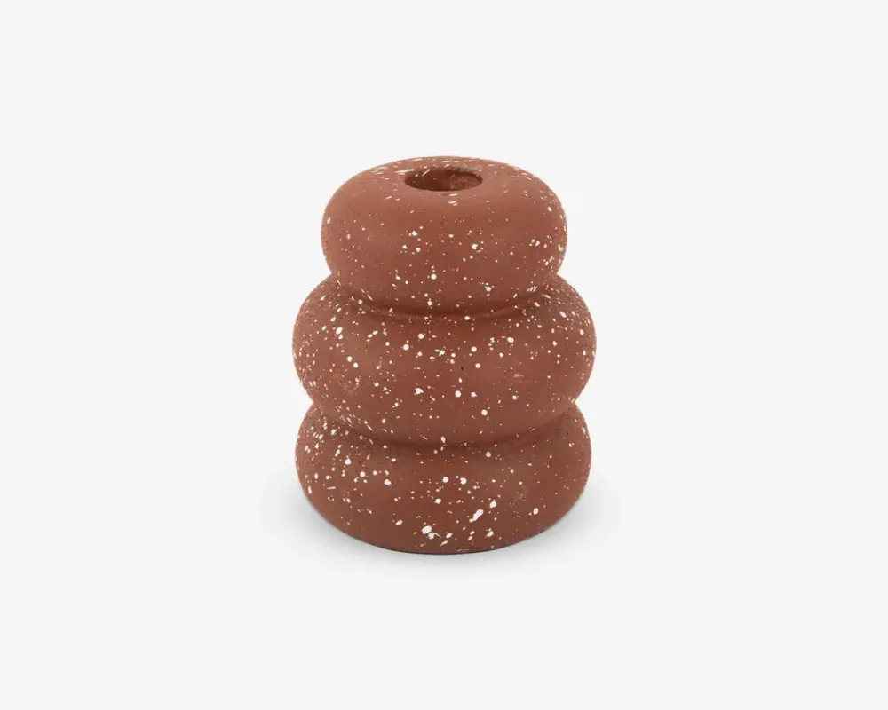 Discount Daells Bolighus Lysestage ringe cement brun H.11 cm