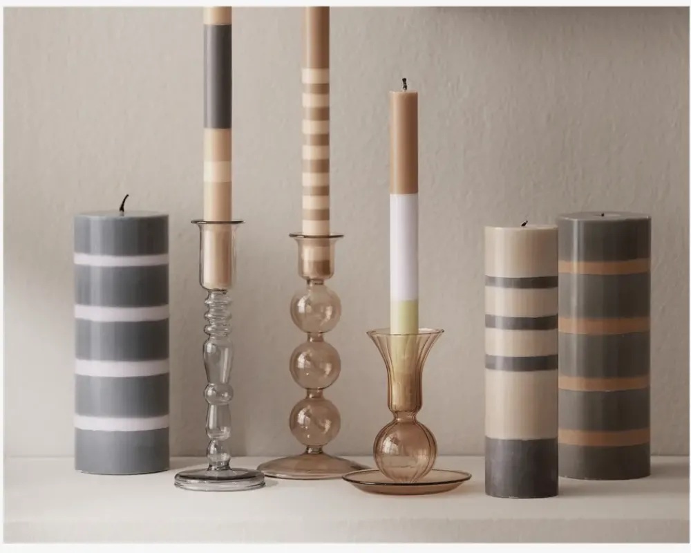 Sale Daells Bolighus Lysestage Tulip H.11,5 cm Orange