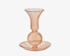 Hot Daells Bolighus Lysestage Tulip H.11,5 cm Røgfarvet