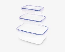 Clearance Daells Bolighus Madopbevaring firkantet sæt 3 stk.