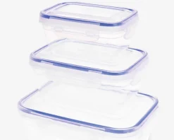 Clearance Daells Bolighus Madopbevaring firkantet sæt 3 stk.