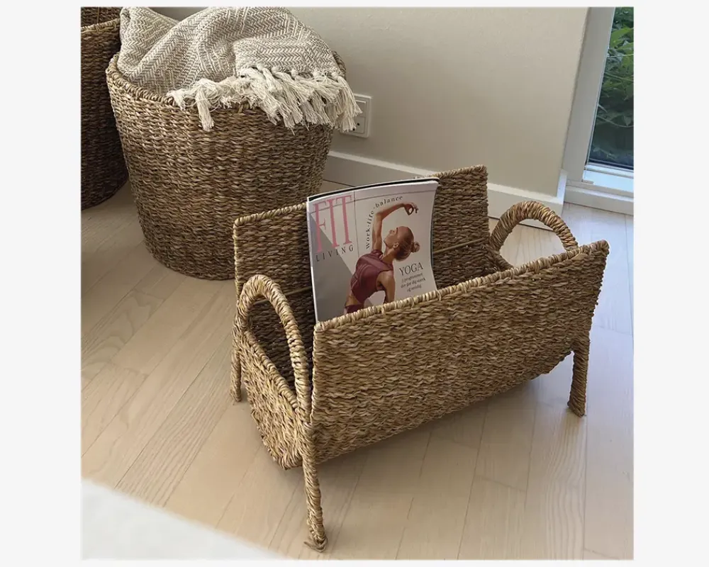 New Daells Bolighus Magasinholder søgræs natur H.26 cm