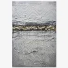 Clearance Daells Bolighus Maleri abstrakt hvid/guld 80x120 cm