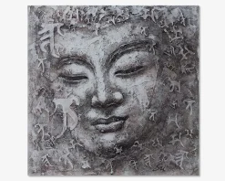 New Daells Bolighus Maleri buddha grå 80x80 cm