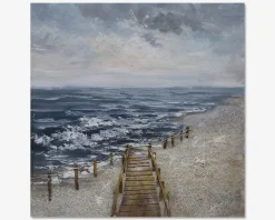 Sale Daells Bolighus Maleri havet/trappe 80x80 cm