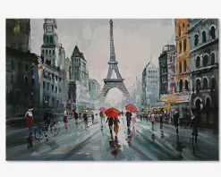 Best Daells Bolighus Maleri Paris regn 80x120 cm