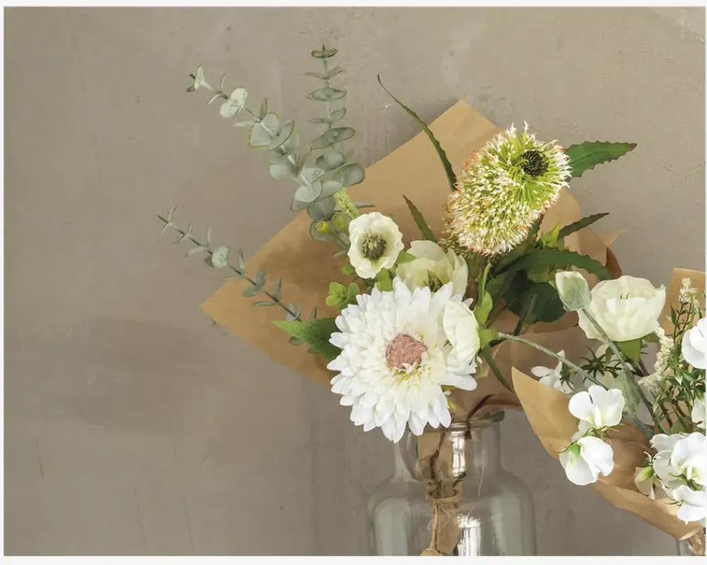 Outlet Daells Bolighus Mix Buket Hvid 7 Stilke H.65 cm