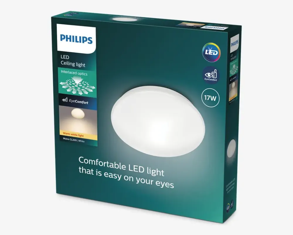 Discount Daells Bolighus Moire loftlampe hvid 17W Ø.32 cm