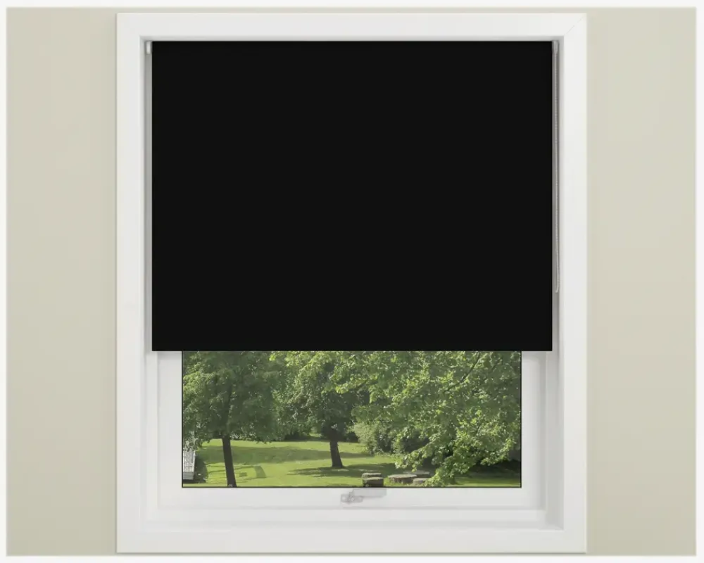 Clearance Daells Bolighus MørkL. Uni m. Kæde 90x210 cm Sort