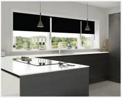 Clearance Daells Bolighus MørkL. Uni m. Kæde 90x210 cm Sort