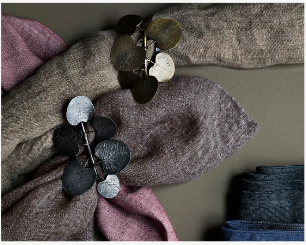 Online Daells Bolighus Mundserviet Skagen Coal 45x45cm Grå