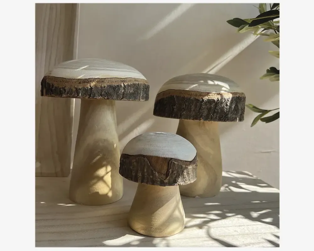 Clearance Daells Bolighus Mushroom natur H.20 cm