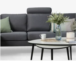 Hot Daells Bolighus Nakkepude Grå Slidstærkt Møbelstof