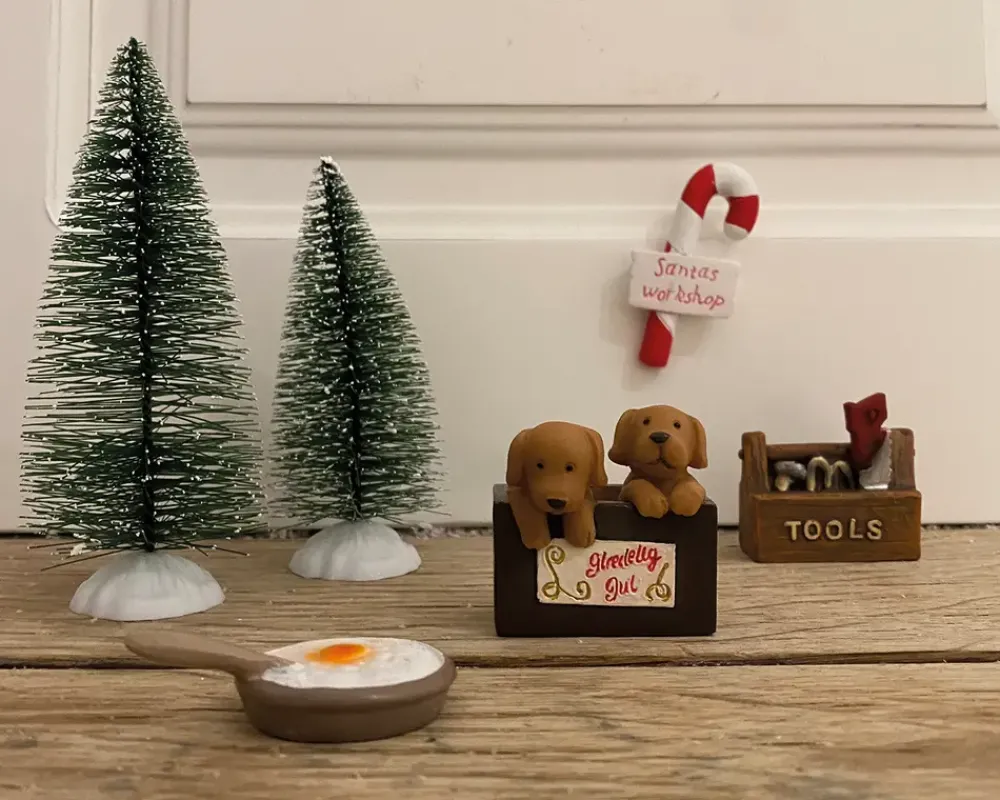 Sale Daells Bolighus Nisse Sæt M. Hund Brun