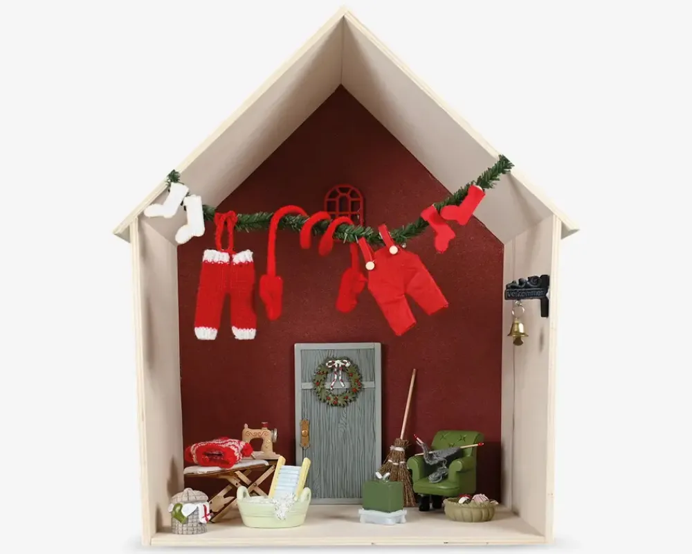 Discount Daells Bolighus Nissehus i træ H.40 cm