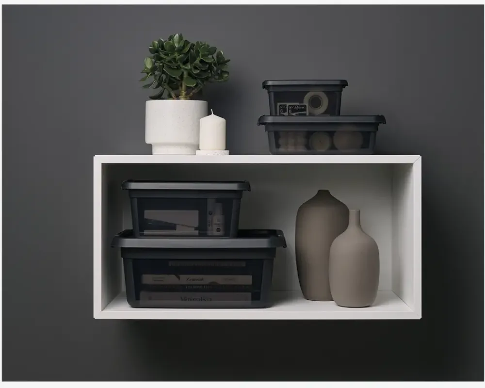 Discount Daells Bolighus Opbevaringsboks Base 4,5 L Coal Sort