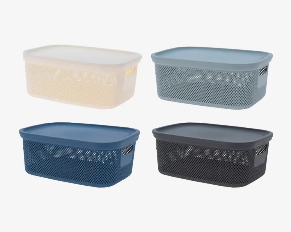 Hot Daells Bolighus Opbevaringsboks Med Låg Ass H.15 x L.38 cm