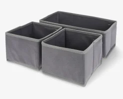 New Daells Bolighus Opbevaringskasser grå 3 stk.