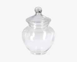 New Daells Bolighus Opbevaringskrukke Med Låg Glas H.19 cm