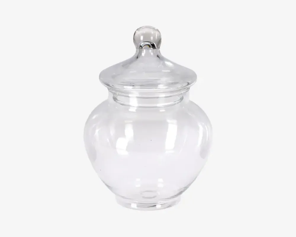 New Daells Bolighus Opbevaringskrukke Med Låg Glas H.19 cm