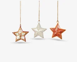 Hot Daells Bolighus Ornament stjerne træ ass H.5 cm