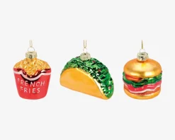 Hot Daells Bolighus Ornamenter Fast Food Sæt 3 Stk.