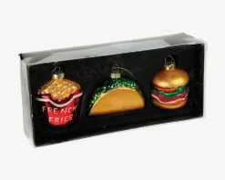 Hot Daells Bolighus Ornamenter Fast Food Sæt 3 Stk.