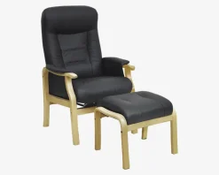 Sale Daells Bolighus Otium Stol Læder/Natur Sort