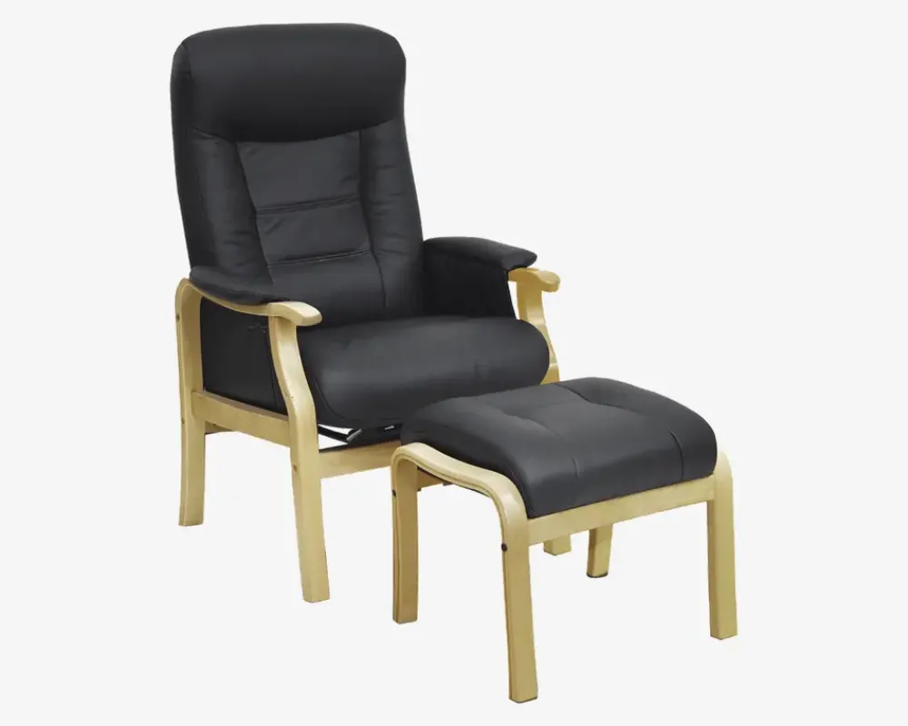 Sale Daells Bolighus Otium Stol Læder/Natur Sort