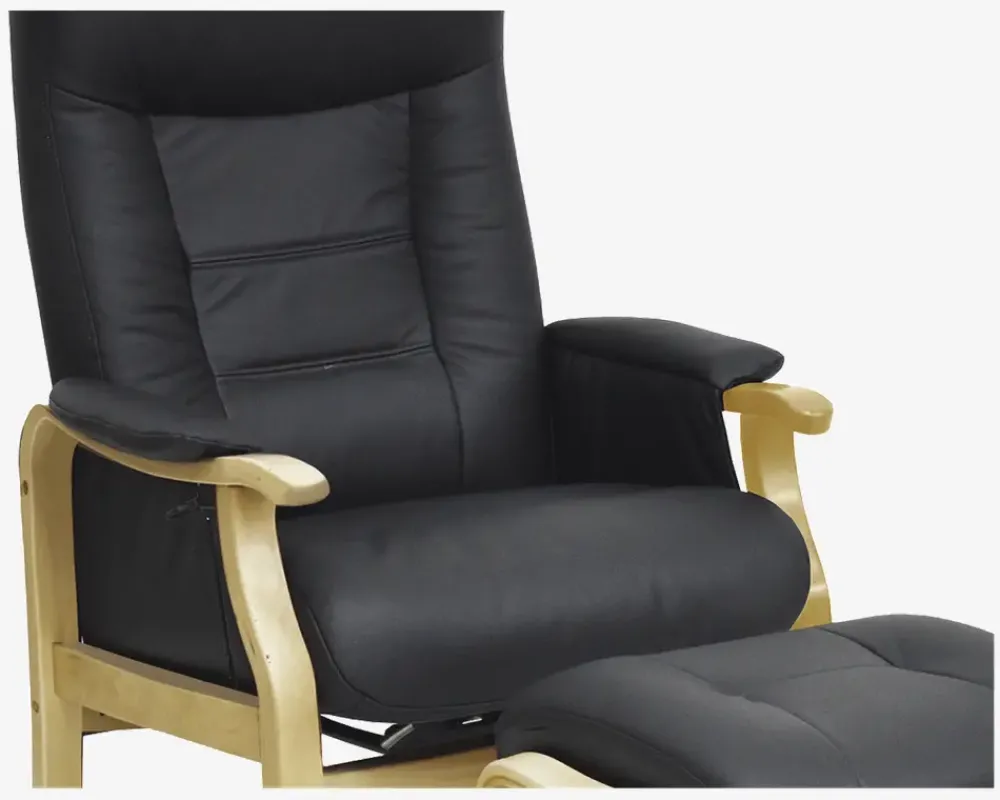 Sale Daells Bolighus Otium Stol Læder/Natur Sort