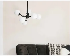 Discount Daells Bolighus Pendel Atom Opal Ø.45 cm Sort