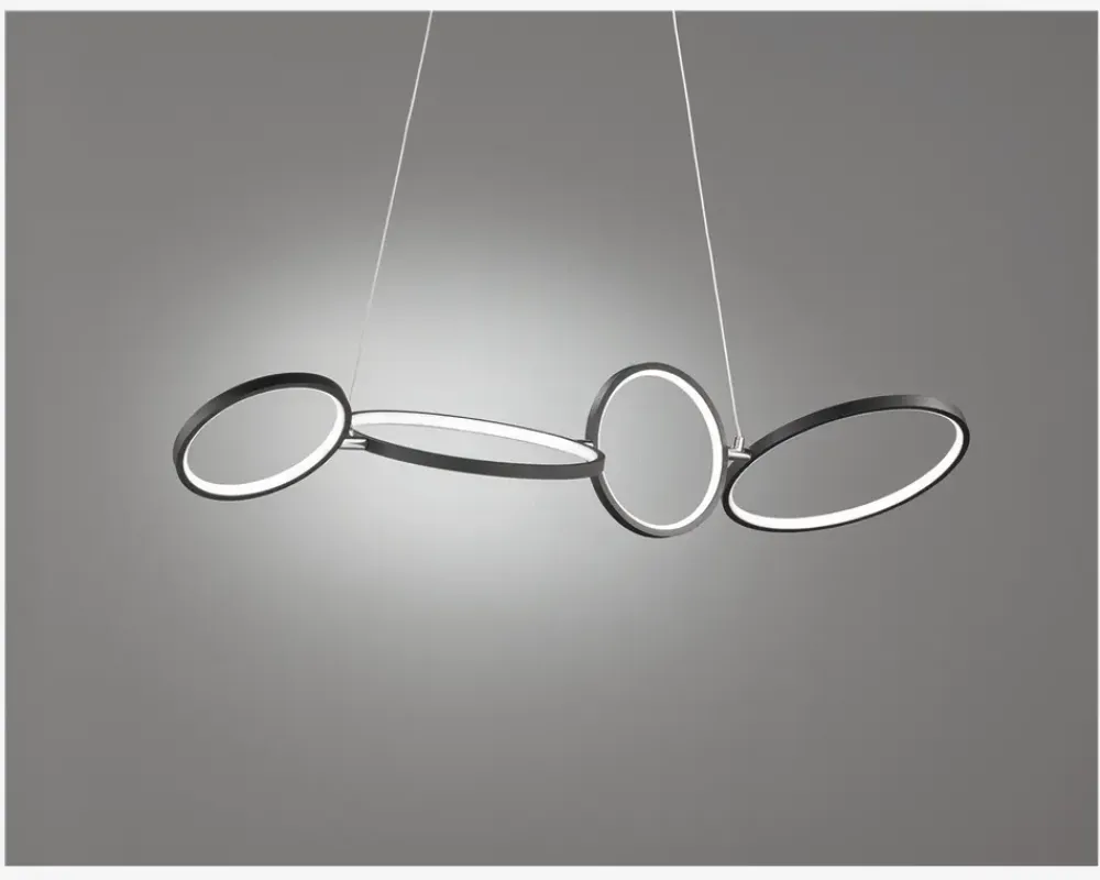 Daells Bolighus Pendel Rondo Sort L.110 cm