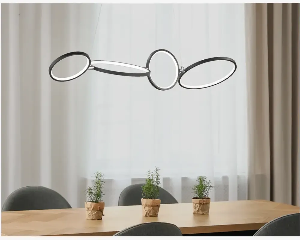 Daells Bolighus Pendel Rondo Sort L.110 cm