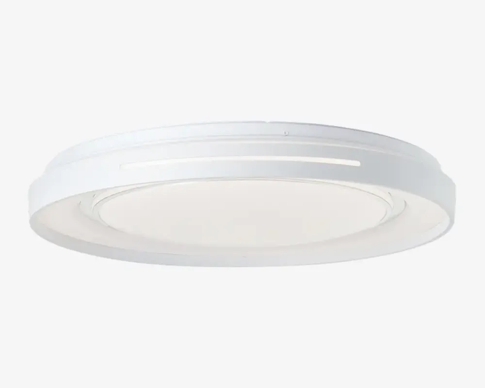 Best Daells Bolighus Plafond Barty Hvid LED Ø.48,5cm Hvid, Krom
