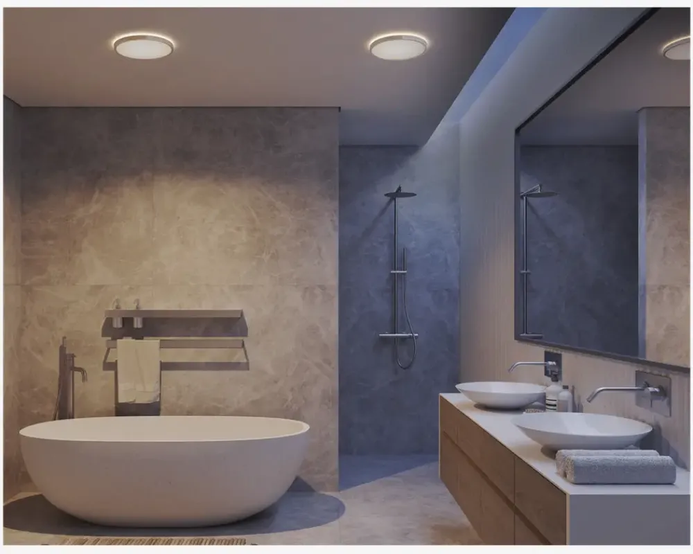 Online Daells Bolighus Plafond Oja Krom/Hvid Ø.30 cm