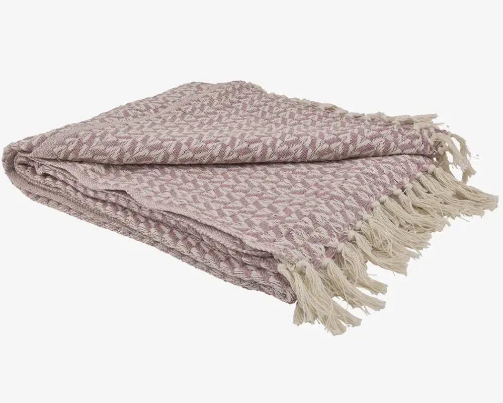 Best Daells Bolighus Plaid Med Mønster Rosa 160x125