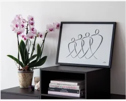 Hot Daells Bolighus Plakat 50 x 70 cm 4 På Stribe