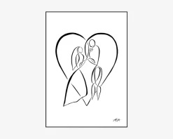 Hot Daells Bolighus Plakat 50 x 70 cm Bryllup