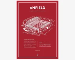 Clearance Daells Bolighus Plakat Anfield Liverpool 50x70 cm