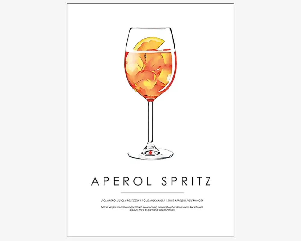 New Daells Bolighus Plakat Aperol Spritz