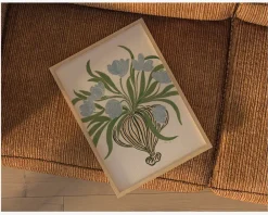 New Daells Bolighus Plakat Blue Tulips