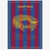 Daells Bolighus Plakat Camp Nou Barcelona 50x70 cm