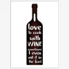 Online Daells Bolighus Plakat I Love To Cook With Wine