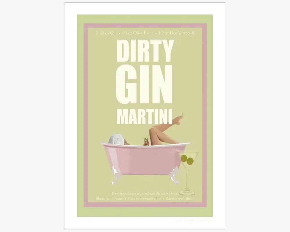 Daells Bolighus Plakat Jenny Dirty Gin Martini