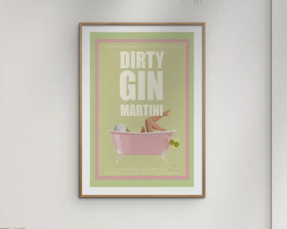Daells Bolighus Plakat Jenny Dirty Gin Martini